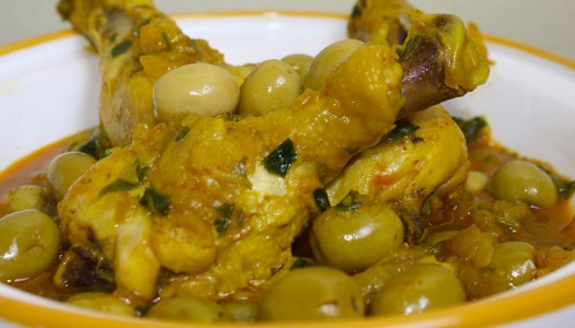 Tajine de poulet aux olives