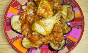 Tajine de poulet et aubergines à l'algérienne